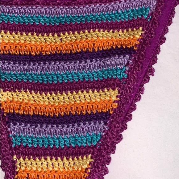 PURPLE CROCHET SWIM BOTTOM SIZE LRG. NWT!! - Picture 4 of 8